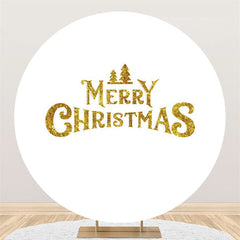 Lofaris Simple Gold Glitter Merry Christmas Party Bakdrops