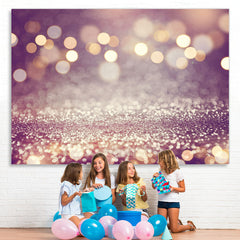 Lofaris Simple Golden Glitter Bokeh Backdrop for Phootshoot