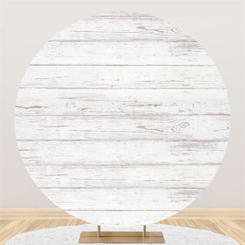 Lofaris Simple Old Retro Grey Wood Birthday Party Backdrop