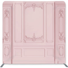 Lofaris Simple Pink Theme Double-Sided Backdrop for Birthday