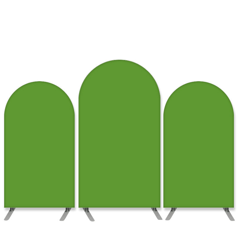 Lofaris Simple Pure Green Theme Birthday Arch Backdrop Kit