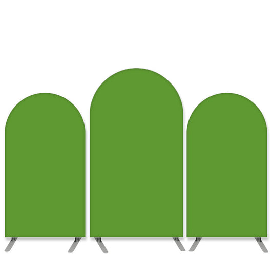 Lofaris Simple Pure Green Theme Birthday Arch Backdrop Kit