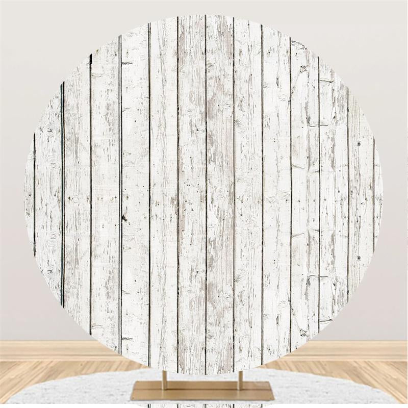 Lofaris Simple Vertical Lines Board Custom Circle Backdrop