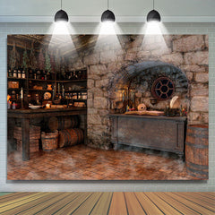 Lofaris Skull Horrible Candles Scary Halloween Theme Backdrop