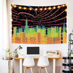 Lofaris Sky Show Novelty Architecture Trippy Custom Tapestry