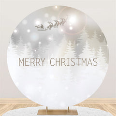 Lofaris Silver Bokeh Merry Chriatmas Backdrop For Party Decro