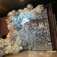 Lofaris Silver Shimmer Wall Panels For Birthday Party Decorations