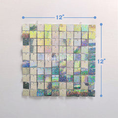 Lofaris Laser Silver Shimmer Wall Panels For Event Wedding Decor