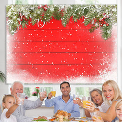 Lofaris Snowy And Pleasant Christmas Tree Backdrop For Party