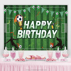 Lofaris Soccer Football Theme Boys Birthday Party Backdrop