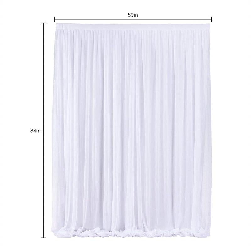 Lofaris Solid Elegant Tulle Backdrop Wedding Arch Drapes