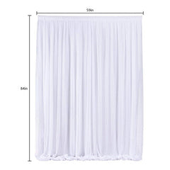 Lofaris Solid Elegant Tulle Backdrop Wedding Arch Drapes