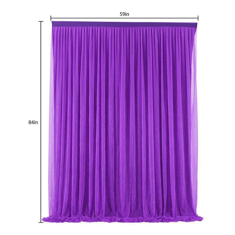 Lofaris Solid Elegant Tulle Backdrop Wedding Arch Drapes
