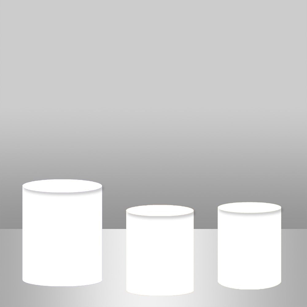 Lofaris Solid White And Simple Backdrop Cake Table Cover Kit