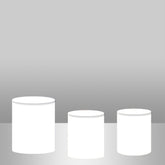 Lofaris Solid White And Simple Backdrop Cake Table Cover Kit