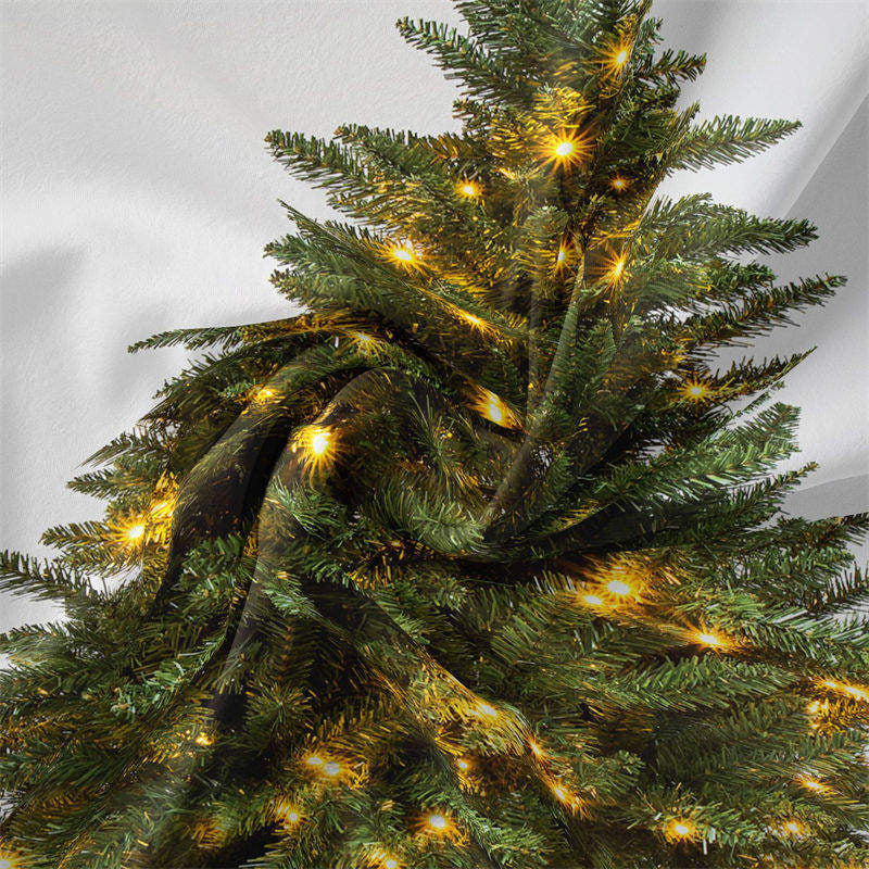 Lofaris Sparkle Green Christmas Tree Family Wall Tapestry