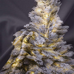 Lofaris Sparkle Snowy Christmas Tree Tapestry Wall Hanging