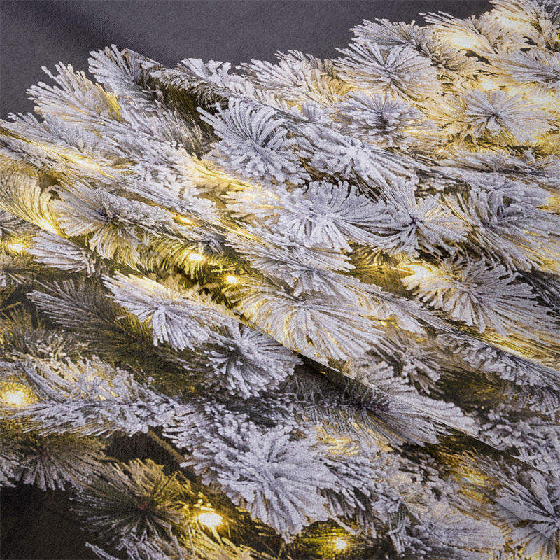 Lofaris Sparkle Snowy Christmas Tree Tapestry Wall Hanging