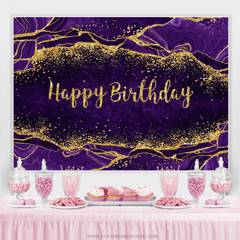 Lofaris Special Glitter Happy Birthday Backdrop For Female