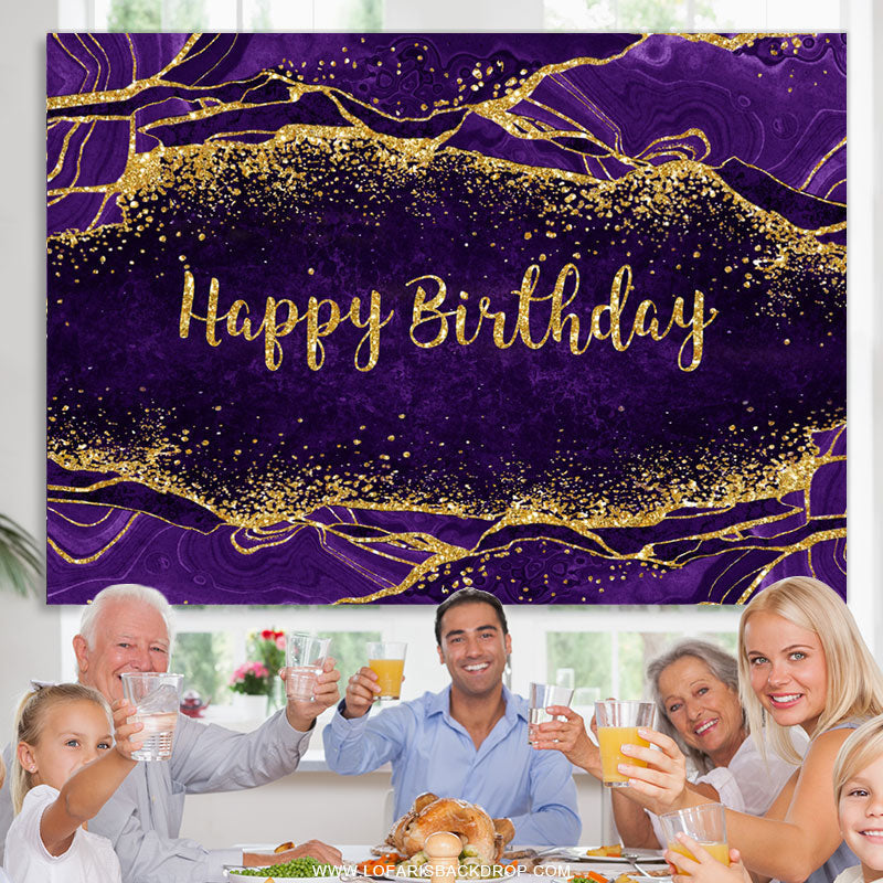 Lofaris Special Glitter Happy Birthday Backdrop For Female