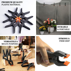 Lofaris 6 Pack | 4.5In Heavy Duty Photography Backdrop Clamps