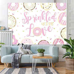 Lofaris Sprinkled With Love Sweet Donut Birthday Party Backdrop
