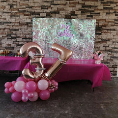 Lofaris Shimmer Sequin Wall Panels For Party Decor Anniversary Bridal Shower
