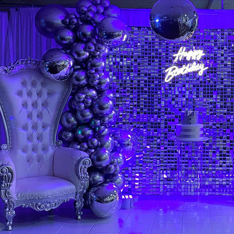 Lofaris Square Sequin Shimmer Wall Backdrop Panels For Party Decor Birthday