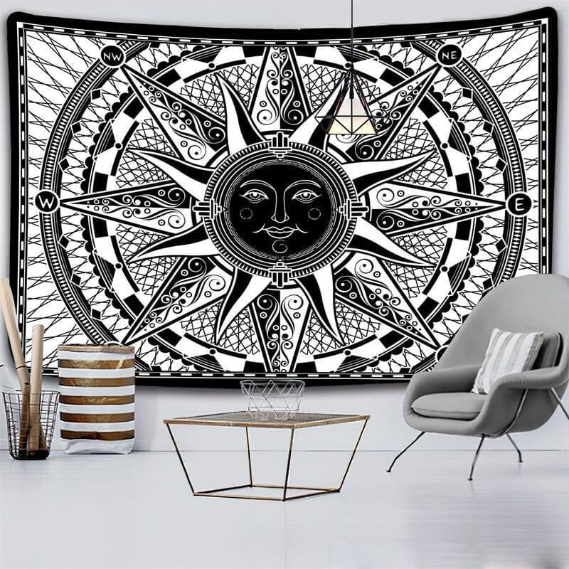 Lofaris Sun Divination Mandala Still Life Family Wall Tapestry