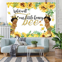 Lofaris Sunflower Gender Reveal Party Backdrop for Baby Shower