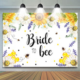Lofaris Sunflower Lovely Bride To Bee Bridal Shower Backdrop