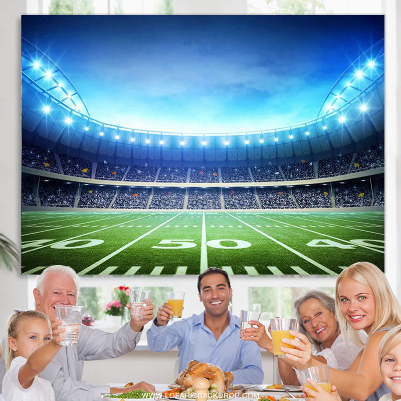 Lofaris Super Bowl Sport Theme Football Birthday Party Backdrop