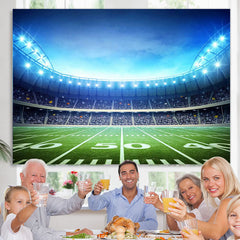 Lofaris Super Bowl Sport Theme Football Birthday Party Backdrop