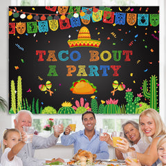 Lofaris Taco Bout A Party Succulents Fiesta Holiday Backdrop
