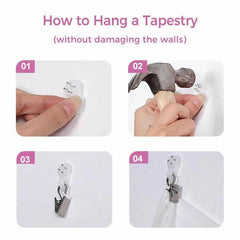 Lofaris Tai Chi Black And White Pattern Art Decor Wall Tapestry