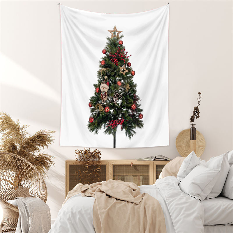 Lofaris Toy Ball Christmas Tree Wall Tapestry Room Deco