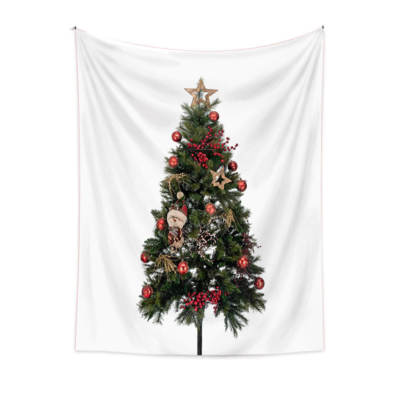 Lofaris Toy Ball Christmas Tree Wall Tapestry Room Deco