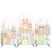Lofaris Toy Bricks Castle Baby Shower Arch Backdrop Kit