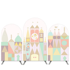 Lofaris Toy Bricks Castle Baby Shower Arch Backdrop Kit