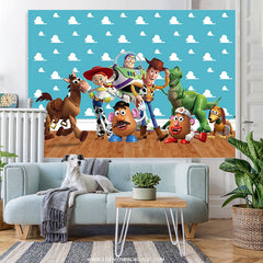 Lofaris Toy Story Photo For Kids Birthday Party Backdrop Decoration