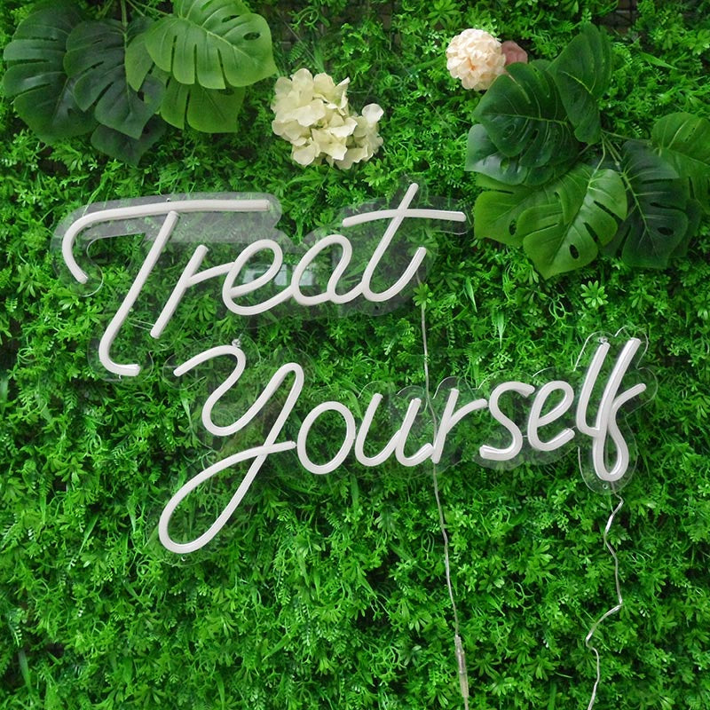 Lofaris Treat yourself LED Neon Sign Party Decor Room Light Art