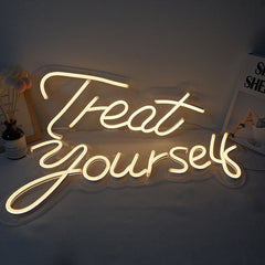 Lofaris Treat yourself LED Neon Sign Party Decor Room Light Art