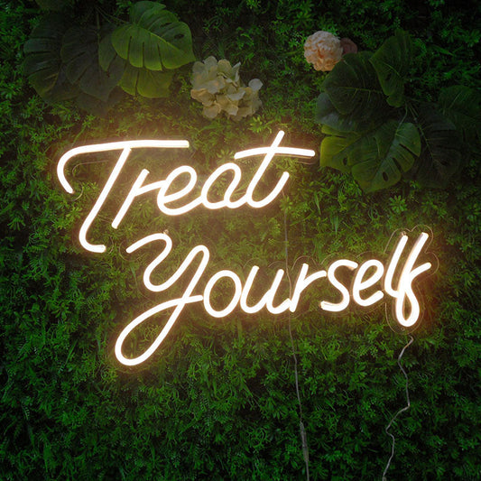 Lofaris Treat yourself LED Neon Sign Party Decor Room Light Art