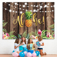 Lofaris Tropical Hawaiian Luau summer Backdrop for Party Decor