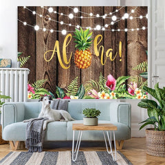 Lofaris Tropical Hawaiian Luau summer Backdrop for Party Decor