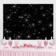 Lofaris twinkle dark starry night baby shower backrop