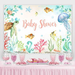 Lofaris Underwater Photoshoot Backdrop Summer Cartoon Fishes