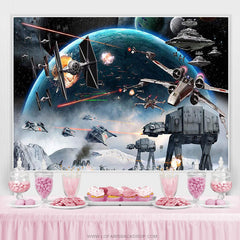 Lofaris Universe Wars Science Fiction Birthday Party Backdrop