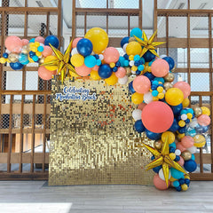 Lofaris Shimmer Sequin Wall Panels Decoration For Events House Party