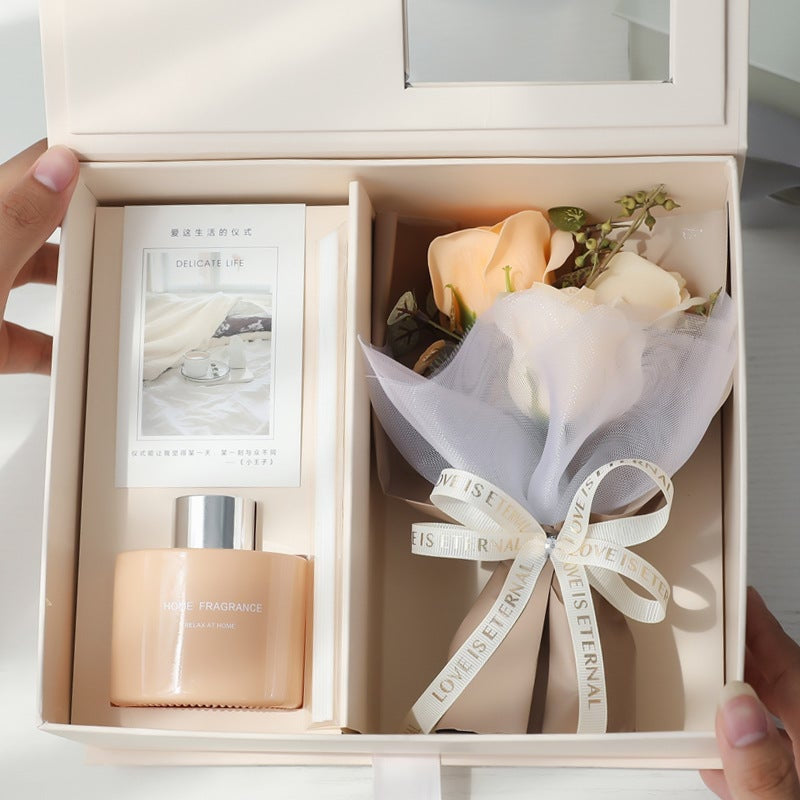 Lofaris Valentines Day Gift Flowers Aromatherapy Bouquet Box